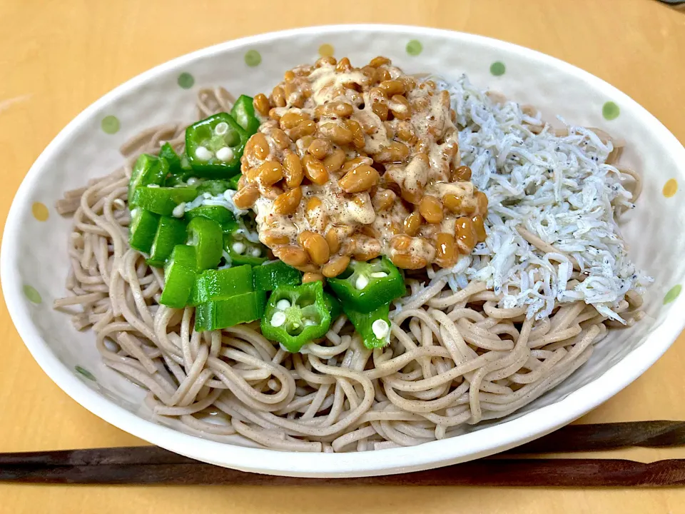 在宅勤務中の男飯(冷かけ蕎麦)|おおもりの星さん