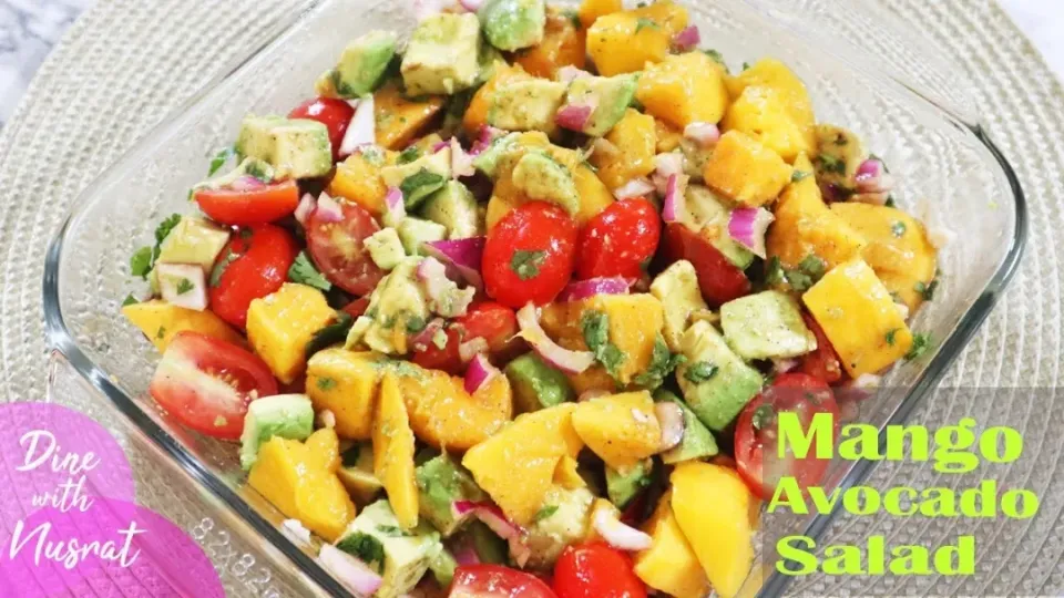 Mango Avocado Salad|Dine With Nusratさん