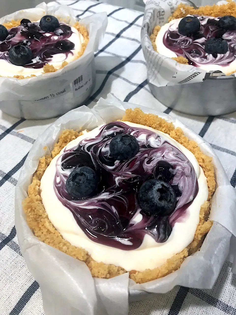 Molten blueberry cheesecake 🫐🫐🧁|pae_niphatraさん