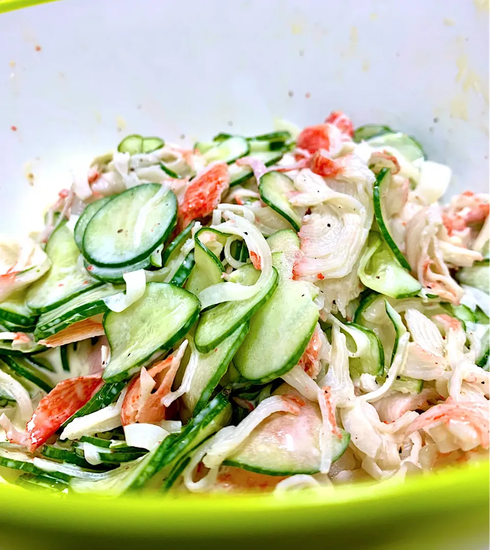 Imitation Crab Cucumber Slaw |gonbenさん