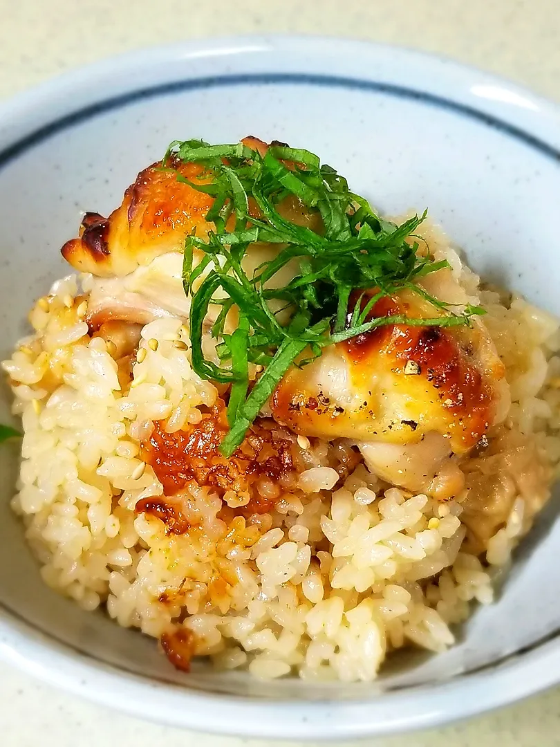 やまひろさんの料理 鶏皮たっぷりの炊き込みご飯&焼き鳥|ぱんだのままんさん