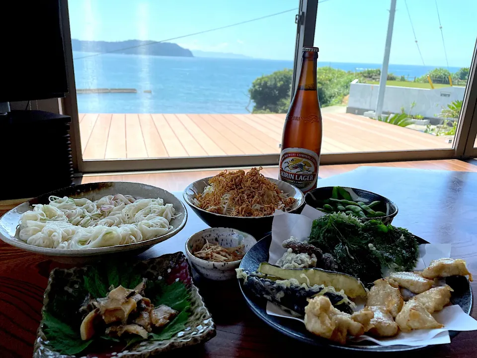 2021.8.28 天ぷら&素麺ランチ🍻🍻🍻|ゆみずさん