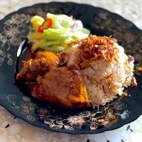 Snapdishの料理写真:Nasi Tomato Ayam Ros|Dhilaさん