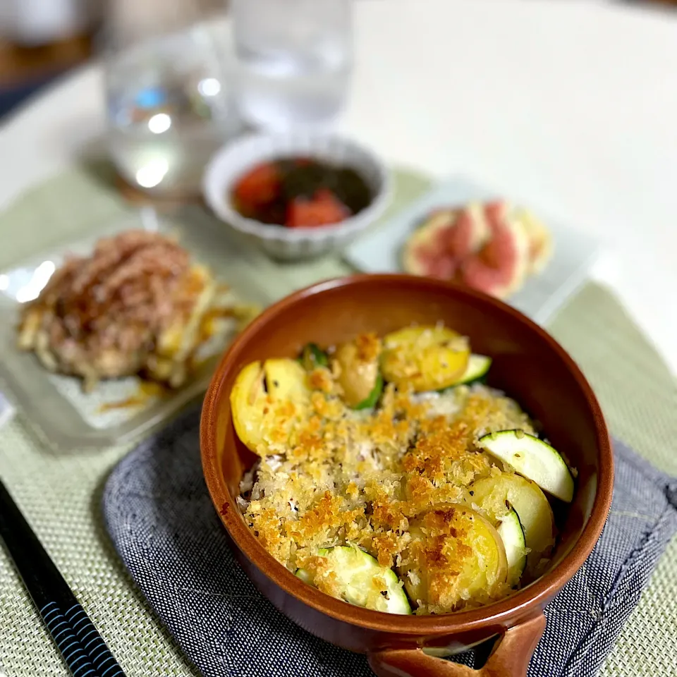 8/29晩ご飯：鰯と野菜のパン粉焼き|ななみんさん