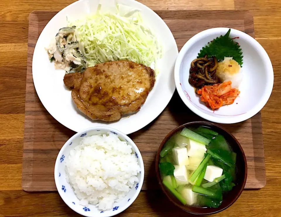 豚ロースの醤油麹焼き定食|morimi32さん