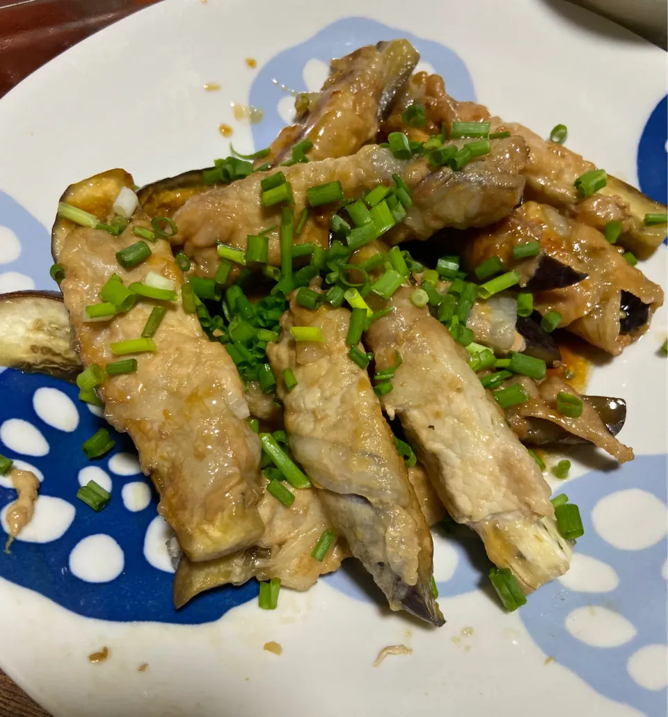 なすの肉巻き照り焼きバター|ぽみさん