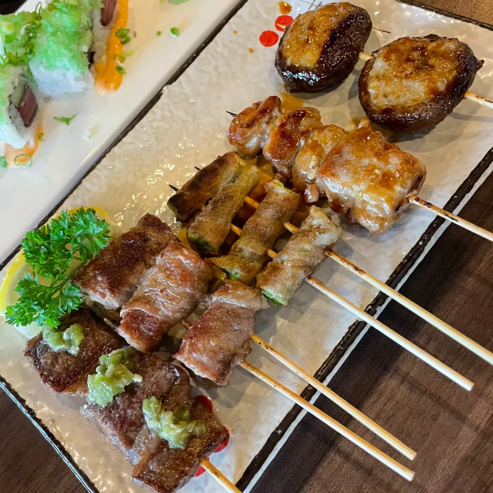 串焼き🍢　とっても美味しかった😭😭|まるまるさん