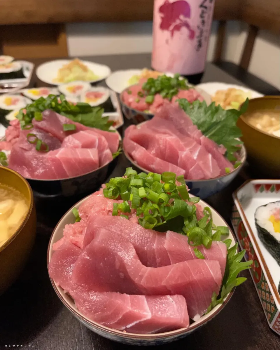 マグロとネギトロ丼|Kashimanakitchenさん