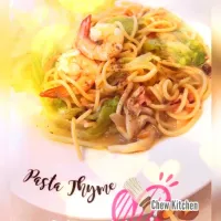 Carbonara Mushrooms pasta|Karen Chewさん