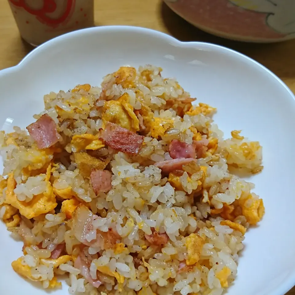 Snapdishの料理写真:朝チャーハン|しまだ ちえこさん