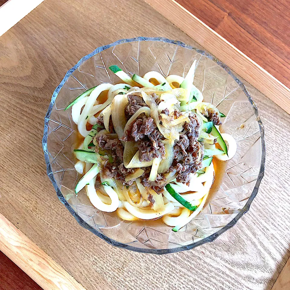 Snapdishの料理写真:夏休みはこれできまり！！肉うどん！|いもたさん