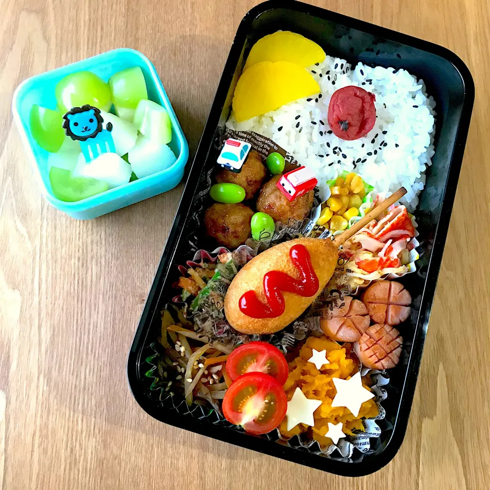 小1男子の学童弁当🍙|ちぃさん