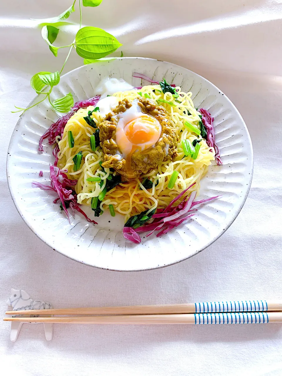 Snapdishの料理写真:スパイスカレー冷やし麺|＊Aloha＊さん