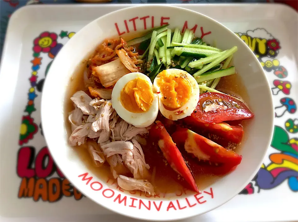 Snapdishの料理写真:白滝冷麺|まあやさん