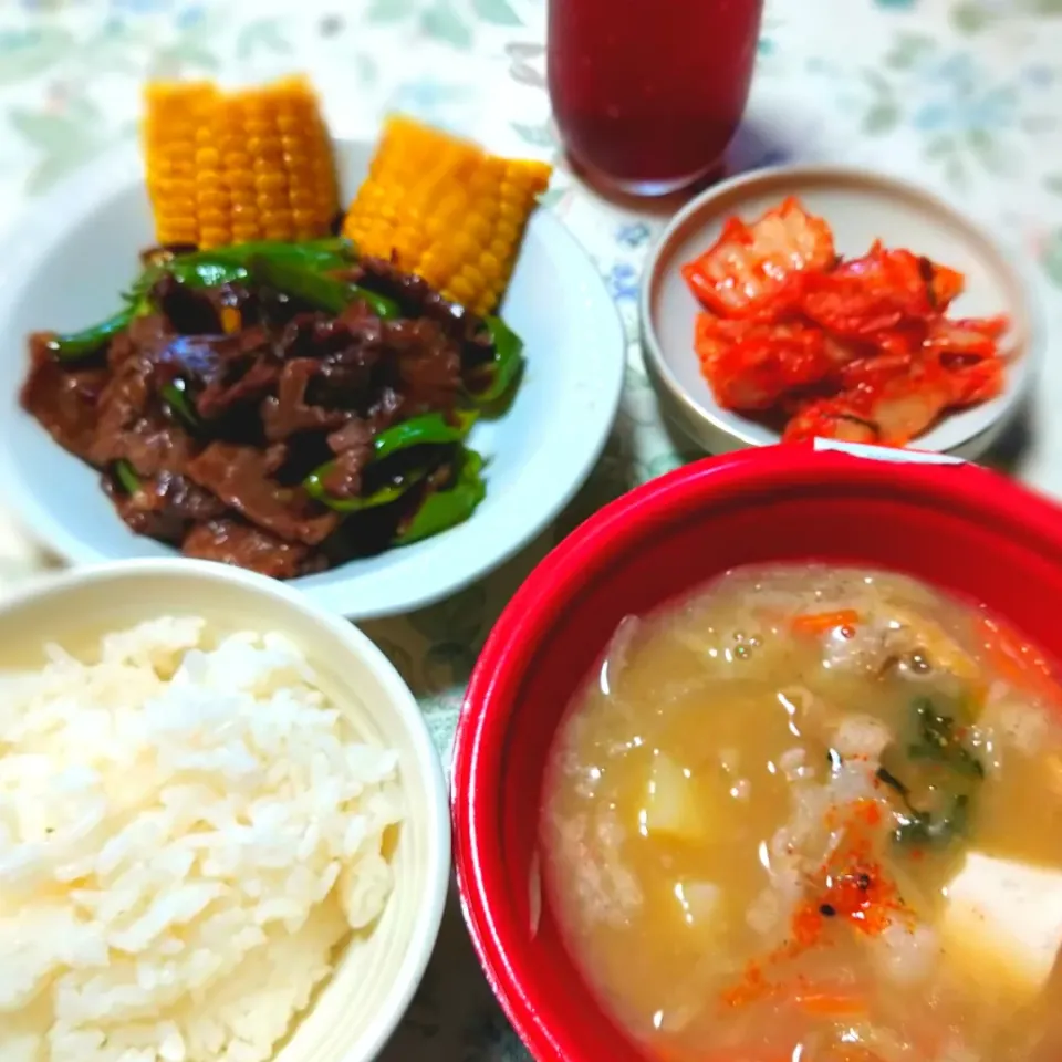 おうち焼肉、豚汁|うたかた。さん