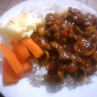 Snapdishの料理写真:Tonight's dinner 😍 chicken gizzard and rice|Jessさん