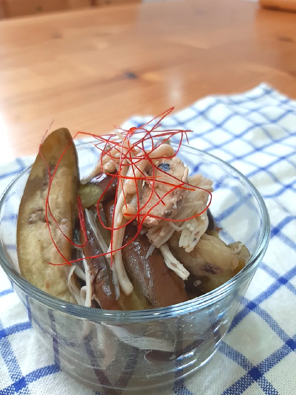 サバ缶と茄子のナムル|マイさん