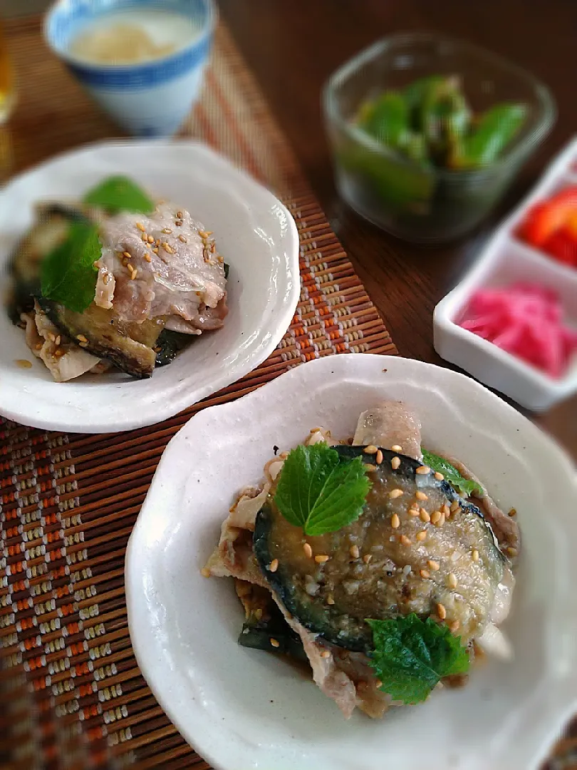 まめころさんの料理 izoomさんの料理 やみつき大葉茄子 に、豚肉プラス🎵|まめころさん