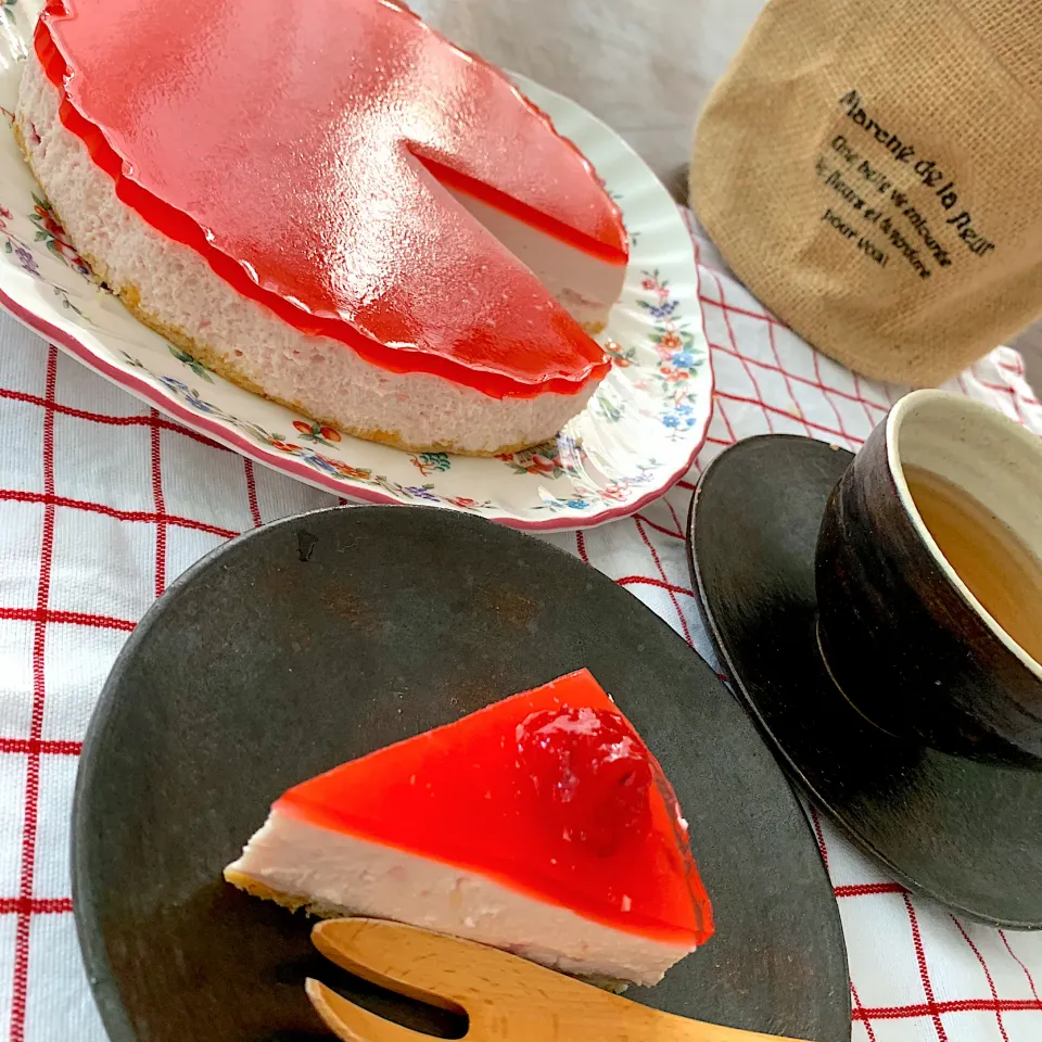 太陽すもものレアチーズケーキ|chicaocafeさん