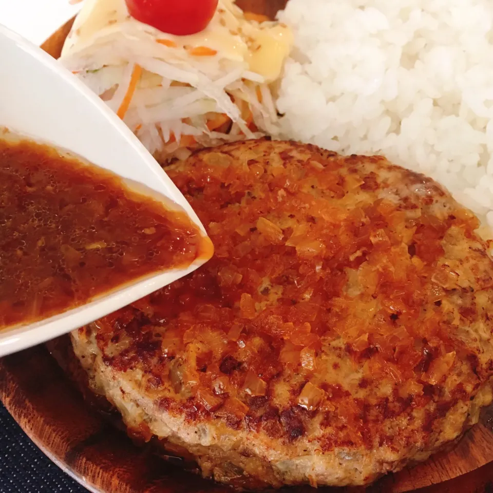 Snapdishの料理写真:新米幸せママ♡さんのびっくりドンキー風秘伝のハンバーグソース #楽天レシピ|楽天レシピさん