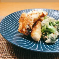 Snapdishの料理写真:ささみの塩麹揚げ焼き|nanaさん