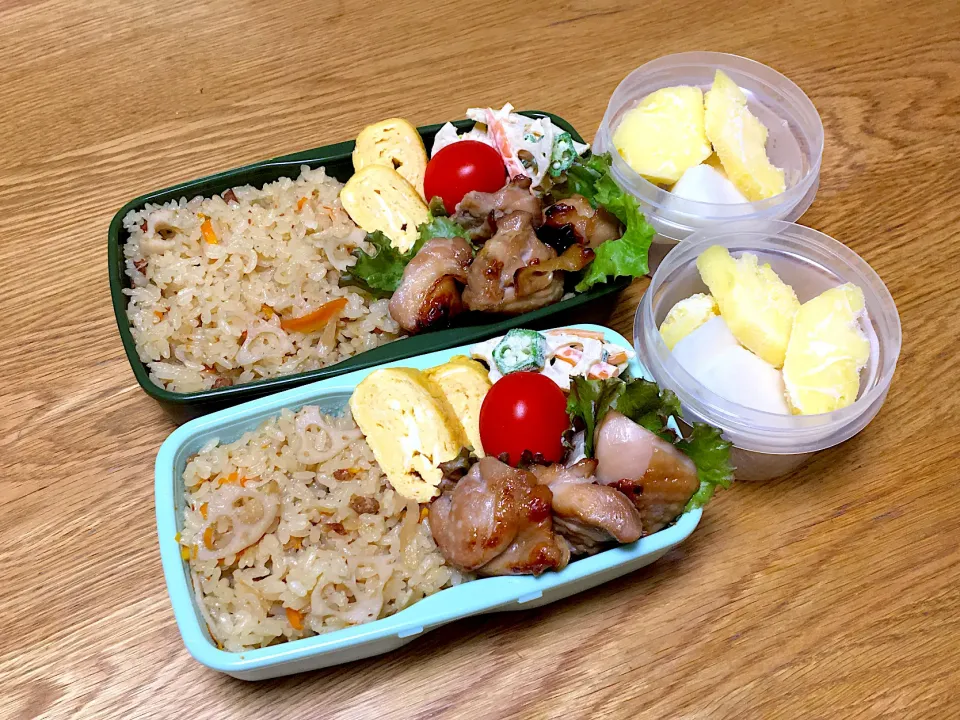 Snapdishの料理写真:かしわめし弁当|ゆさん