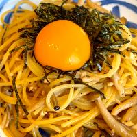 鶏ミンチとしめじの和風スパゲティ🍝