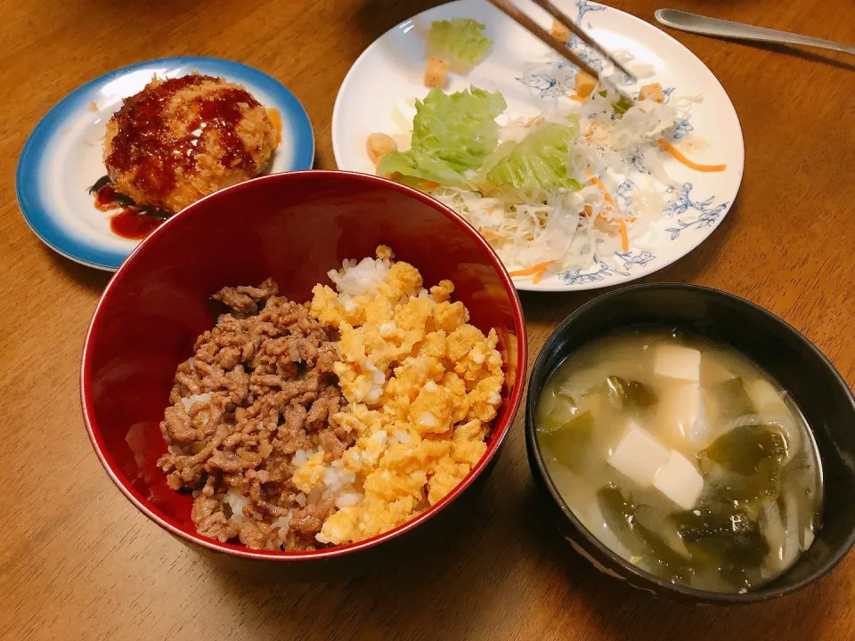 そぼろ丼定食|薫子さん