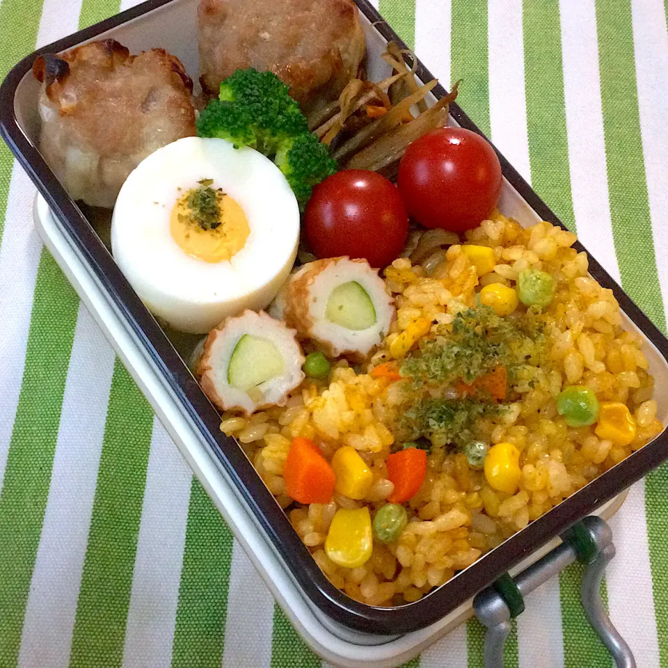 長女のJK弁当　カレー炒飯|yukoさん