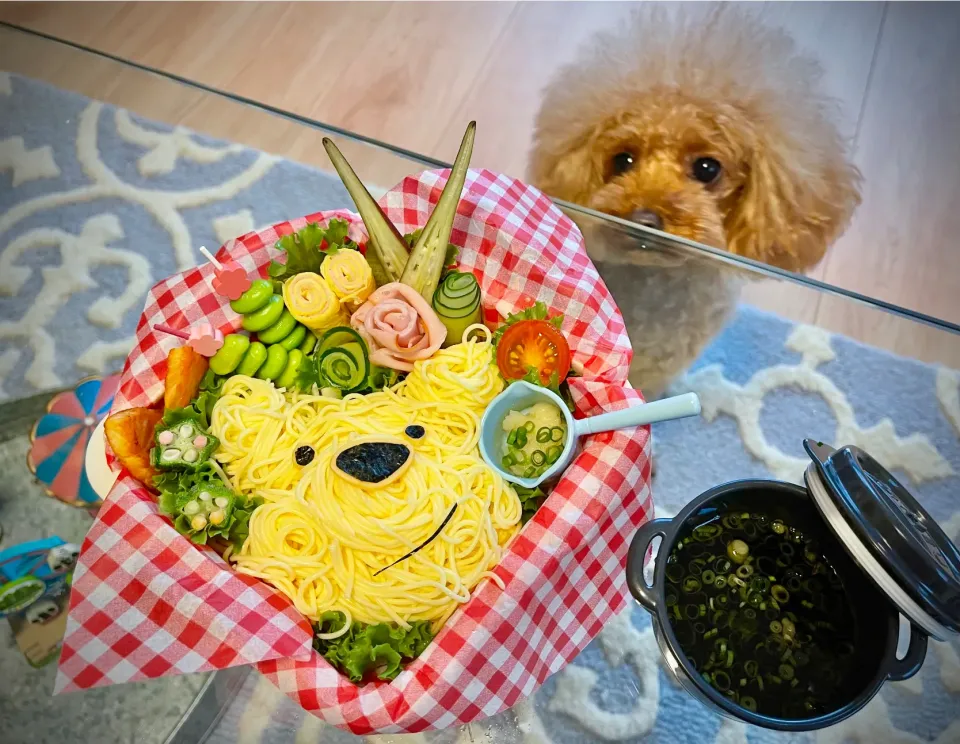 🧸グルテンフリー豆腐素麺deクマさん弁当🧸|The Reinhartsさん