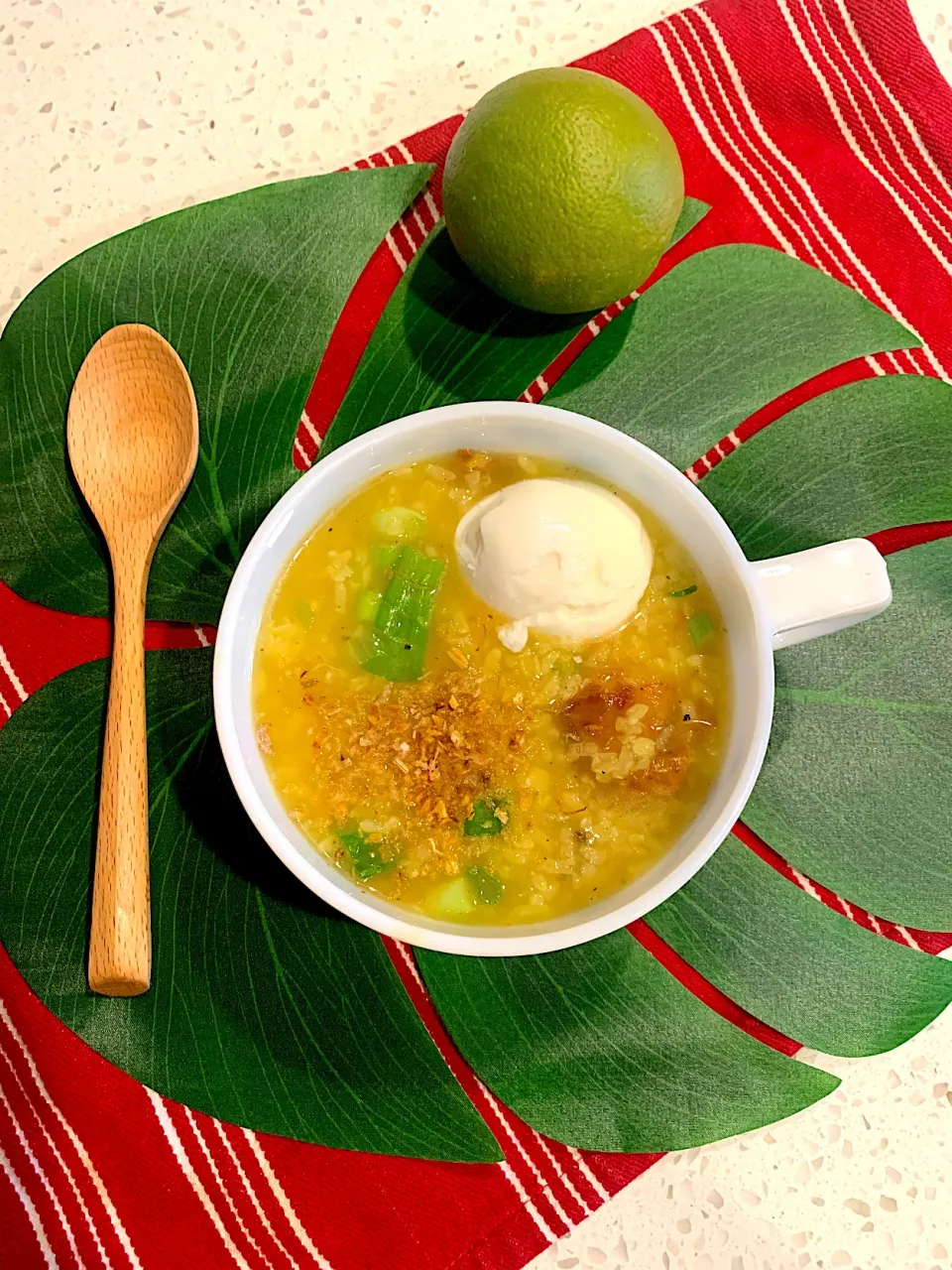 Homemade Arrozcaldo with egg🍲|🌺IAnneさん