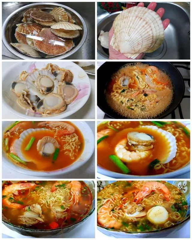 shin ramen with shrimp and scallops|steven z.y.さん