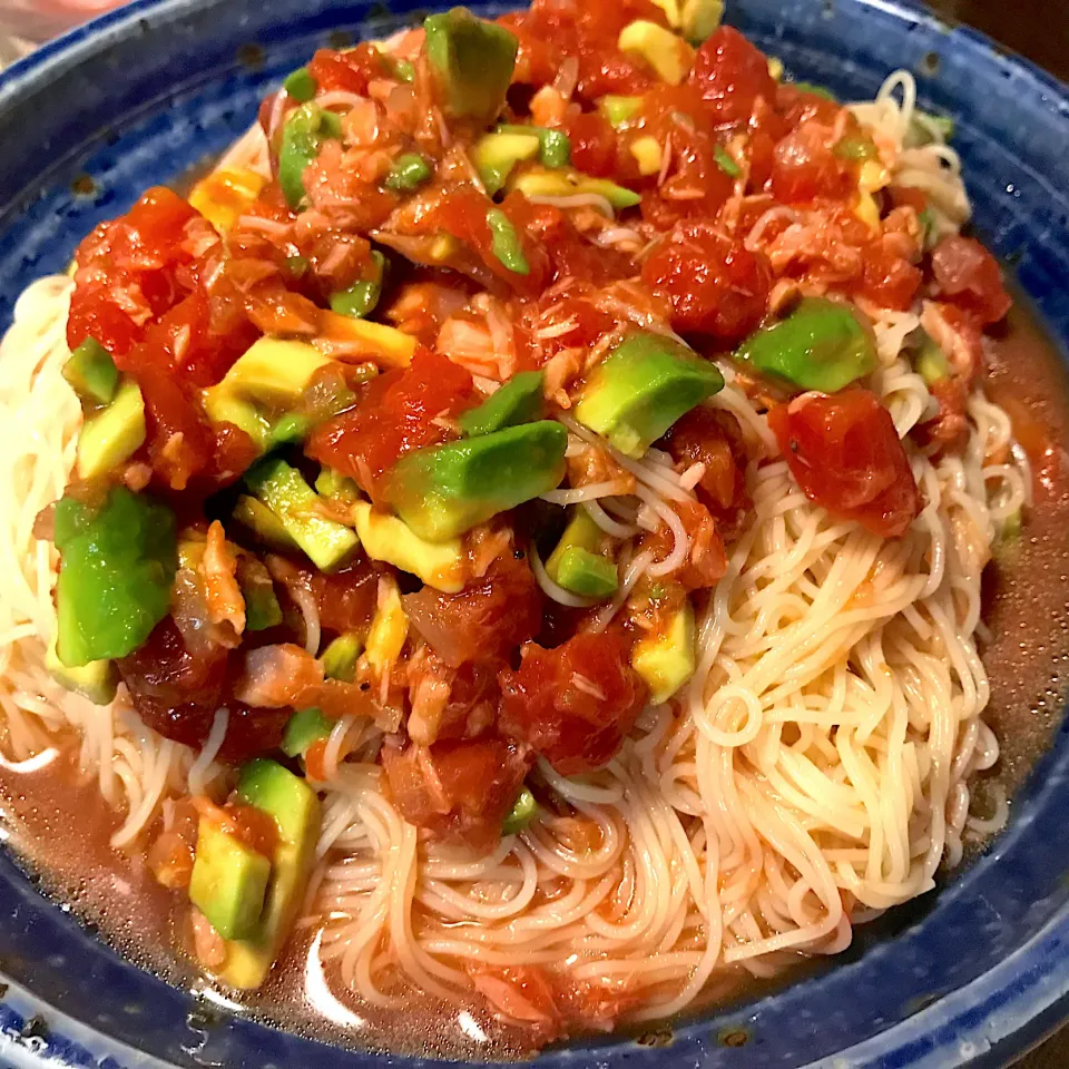 冷製トマトパスタ🍅🍝|純さん