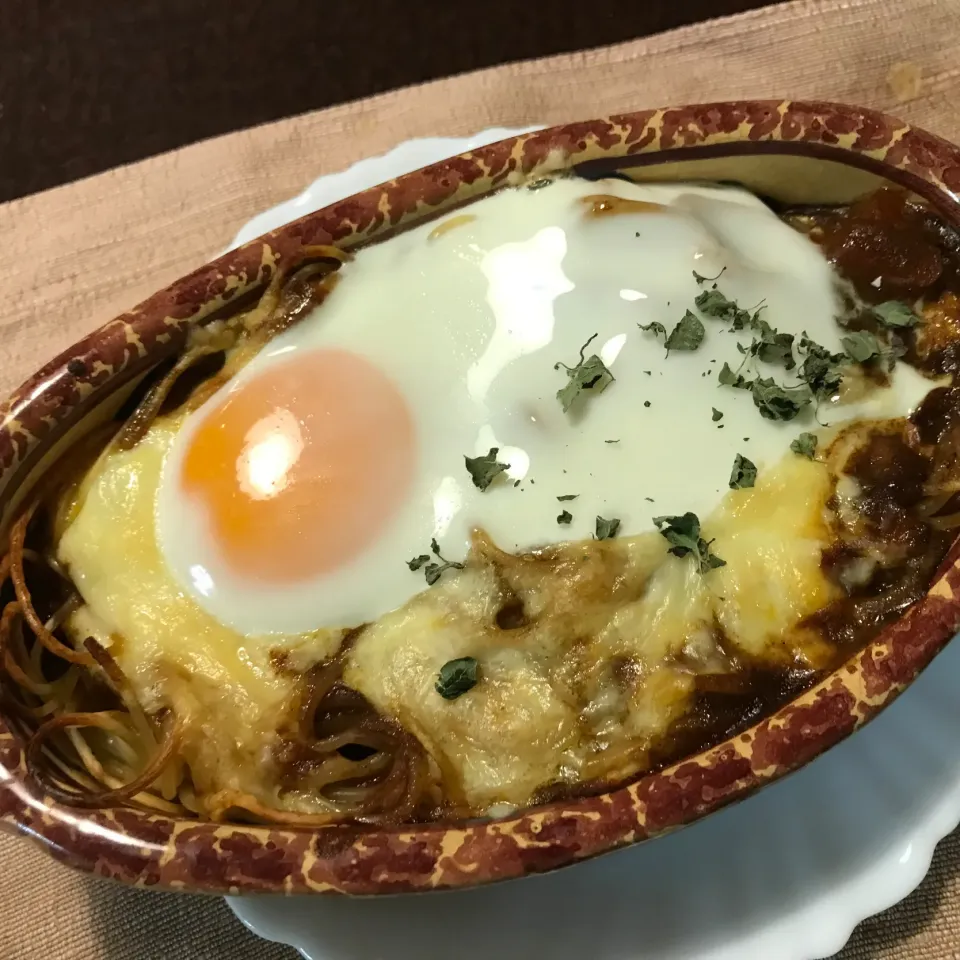 カレーパスタグラタン|純さん