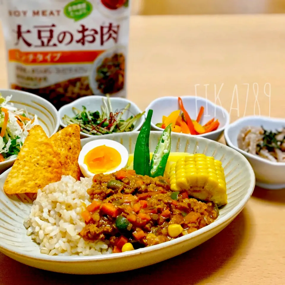 大豆のお肉 で ドライカレー|FIKA789さん