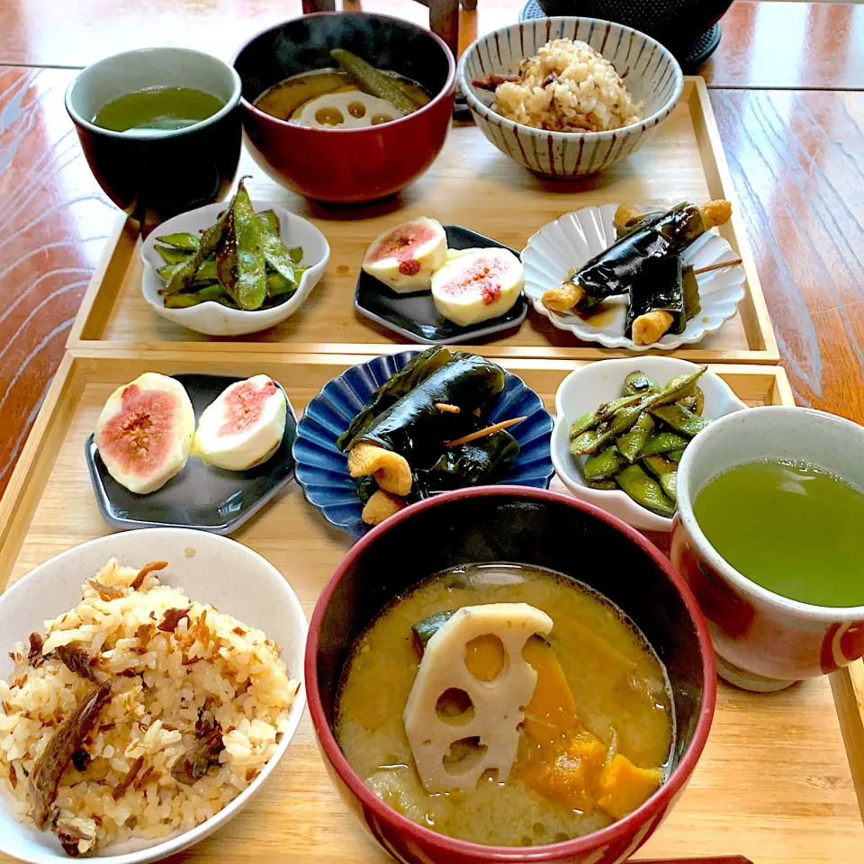 ニシン甘露煮炊き込みご飯とリメイク料理朝ごはん|シュトママさん