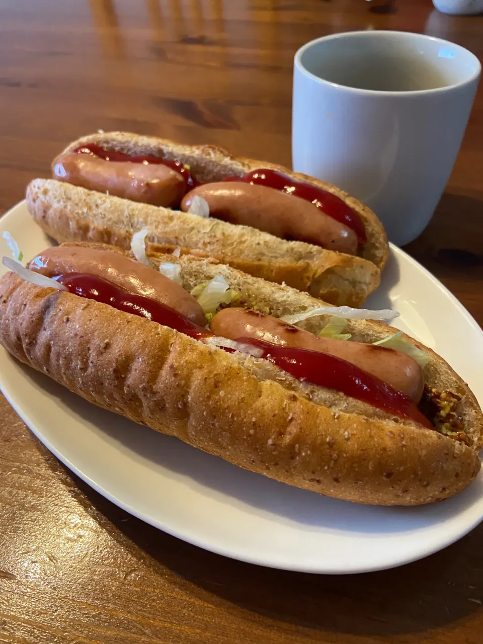 9/5の朝食　ホットドッグ|yoneさん