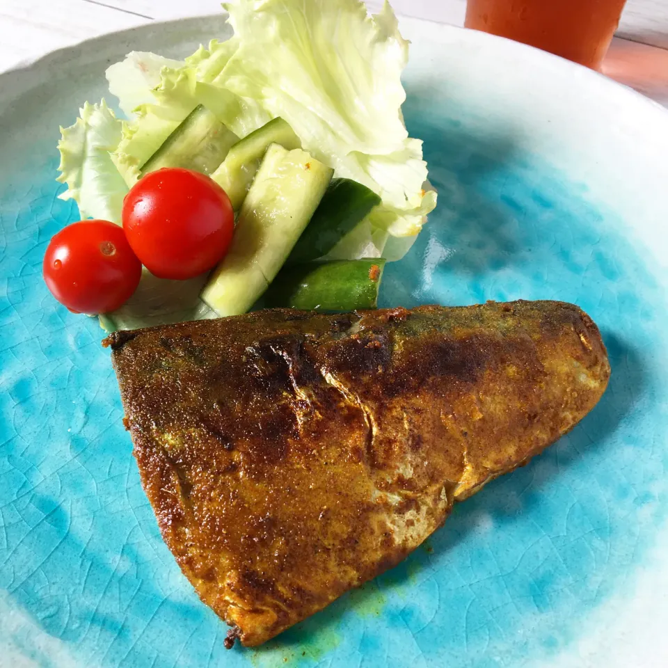 鯖のカレー粉焼き|ポンポンダリアさん