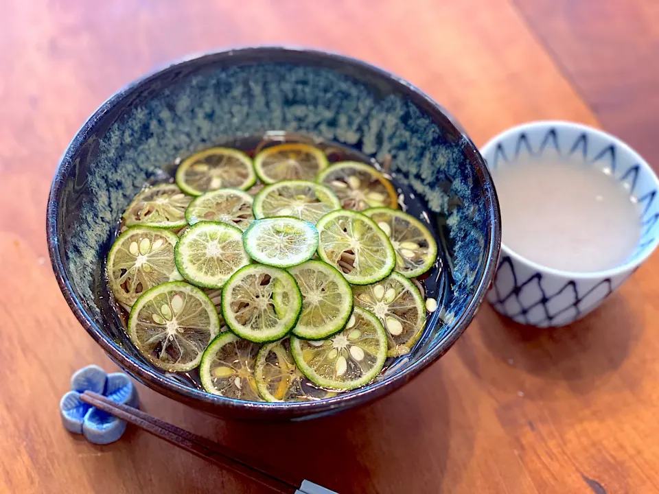 爽やか☆冷やし酢橘蕎麦|まめすけ。さん