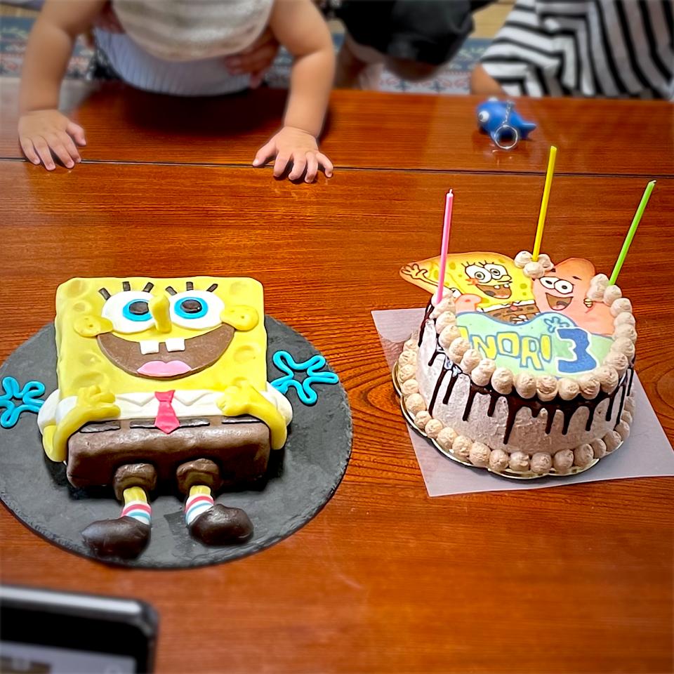 スポンジボブのバースデーケーキ Keiko Snapdish スナップディッシュ Id 1wzkba
