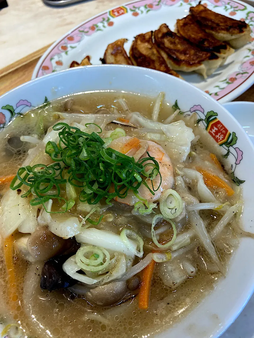 餃子の王将のあんかけタンメンセットにジャストサイズ餃子追加。|ツンコロさん