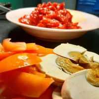 pork tocino with tomatoes and salted egg|budicさん