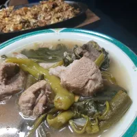 Snapdishの料理写真:sinigang sa bayabas and pork sisig|budicさん