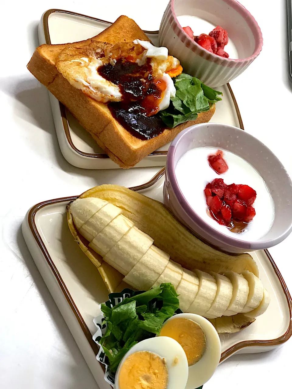 Snapdishの料理写真:今日の朝ごはんプレート🍚|三姉妹のママさん