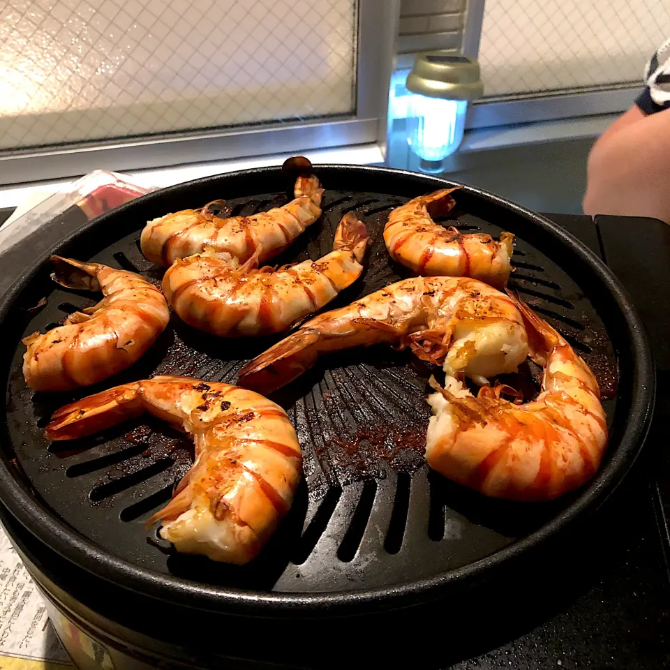 ベランダバーベキュー🍤|すかラインさん