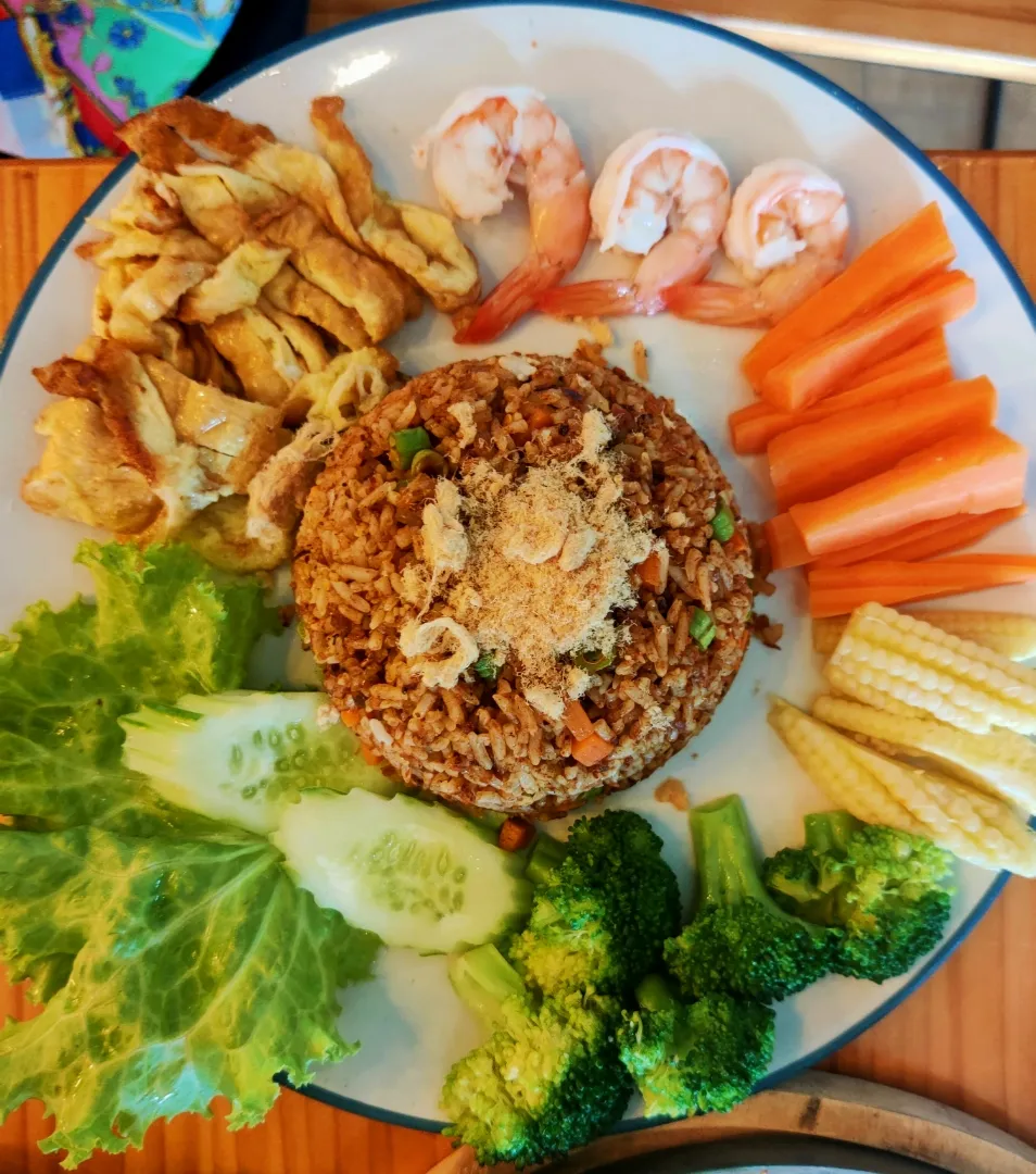 Shrimp Paste Fried Rice.|katang23さん