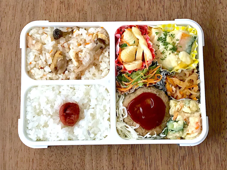 Snapdishの料理写真:ハンバーグ弁当|703さん