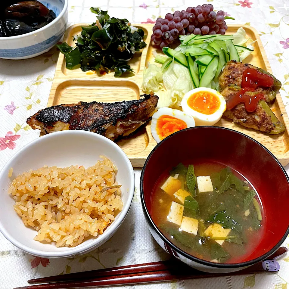 残飯整理の晩御飯😅|つるひめさん