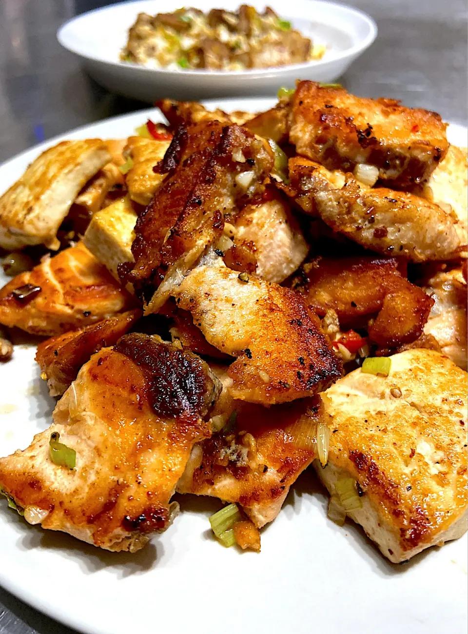 Pan Fried Salmon and Tofu|teelakさん