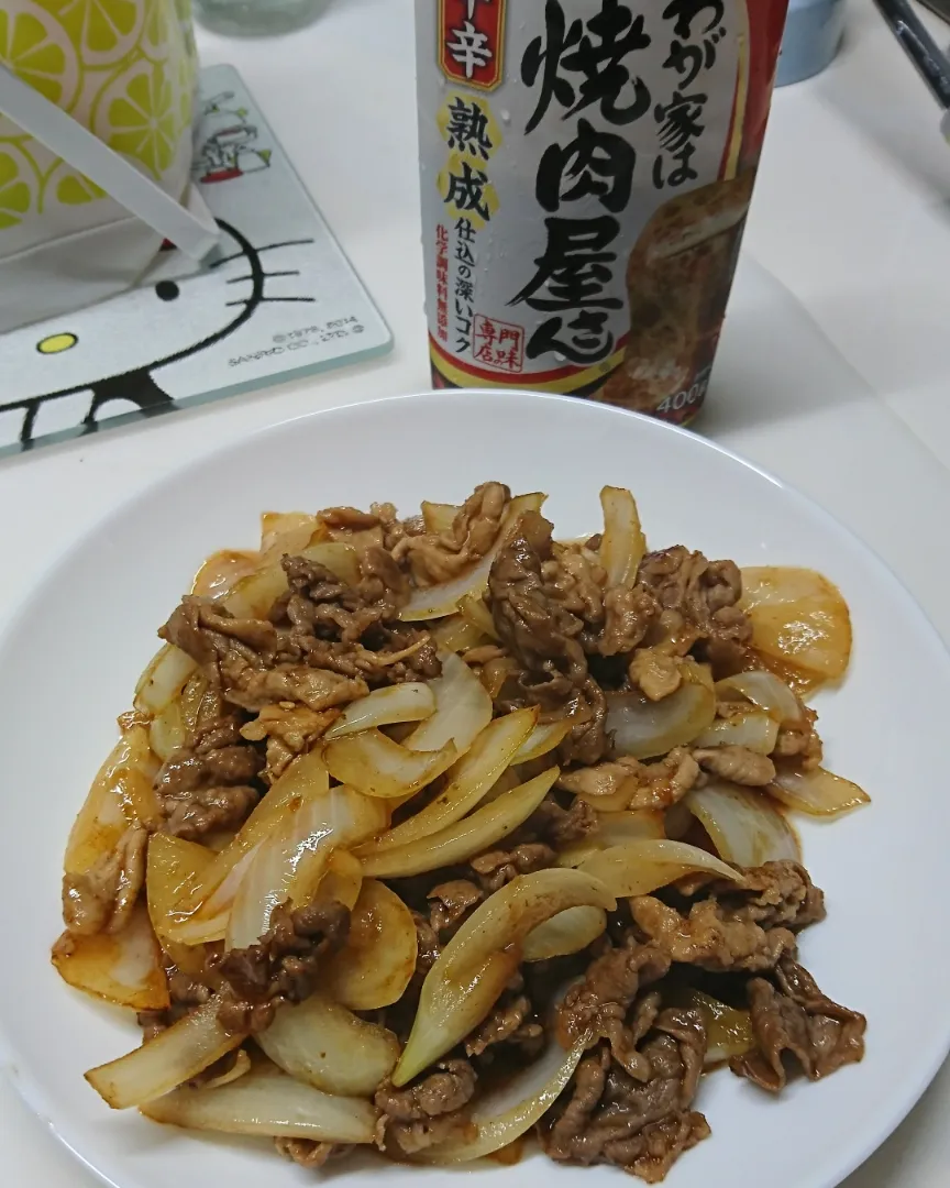 Snapdishの料理写真:焼肉のたれ炒め|しまだ ちえこさん